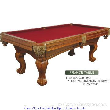 2012 100% Environment Slate Solid Wood Snooker Table